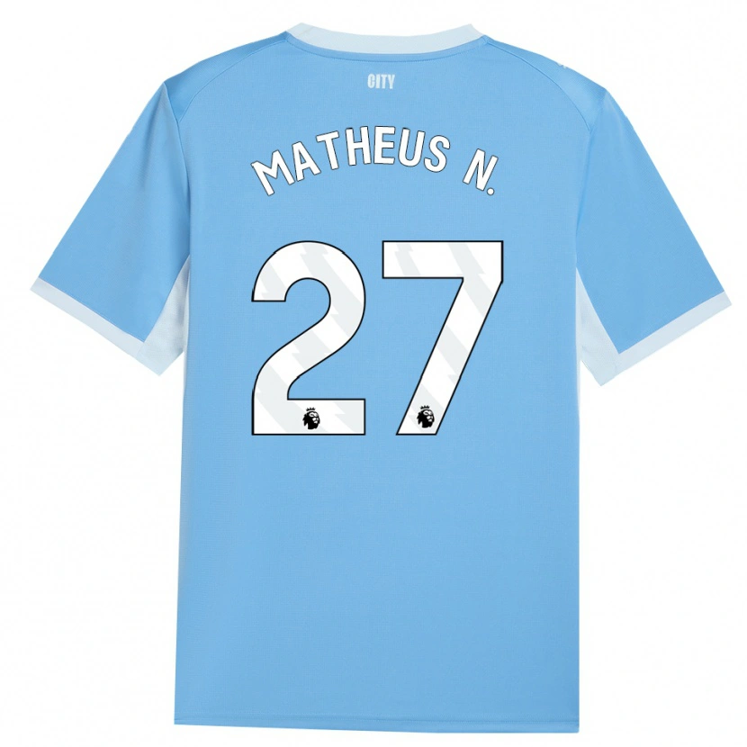 Danxen Homme Maillot Matheus Nunes #27 Lightskyblue Blanc Tenues Domicile 2026/27 T-Shirt