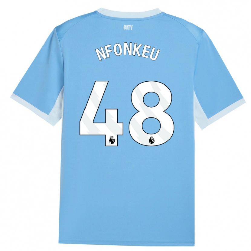Danxen Homme Maillot Brooklyn Nfonkeu #48 Lightskyblue Blanc Tenues Domicile 2026/27 T-Shirt