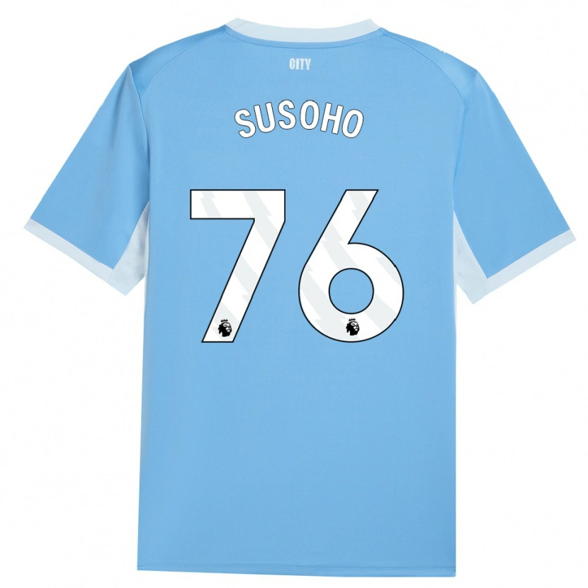 Danxen Homme Maillot Mahamadou Susoho #76 Lightskyblue Blanc Tenues Domicile 2026/27 T-Shirt