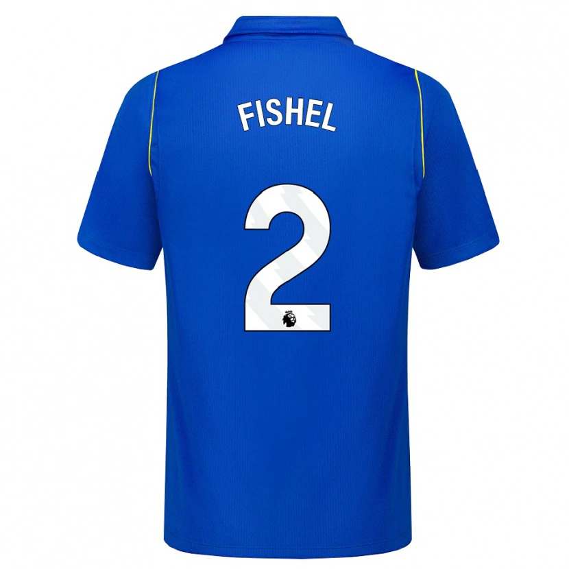 Danxen Homme Maillot Mia Fishel #2 Bleu Jaune Tenues Domicile 2026/27 T-Shirt