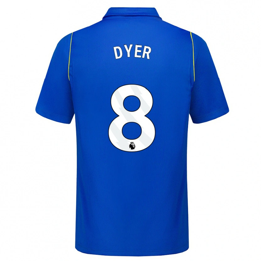 Danxen Homme Maillot Kiano Dyer #8 Bleu Jaune Tenues Domicile 2026/27 T-Shirt