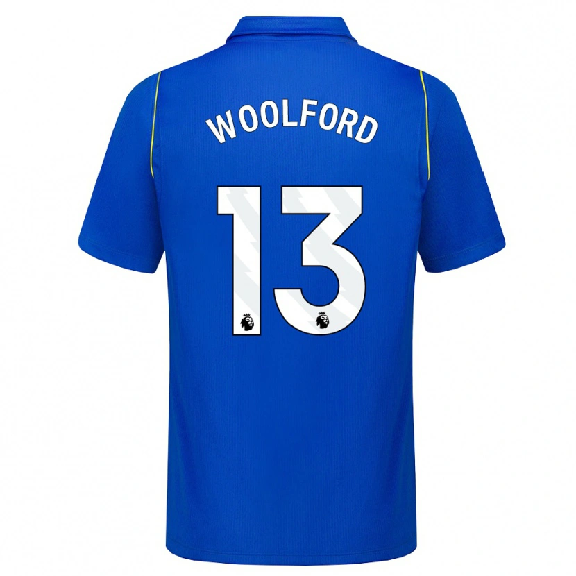 Danxen Homme Maillot Aaron Woolford #13 Bleu Jaune Tenues Domicile 2026/27 T-Shirt