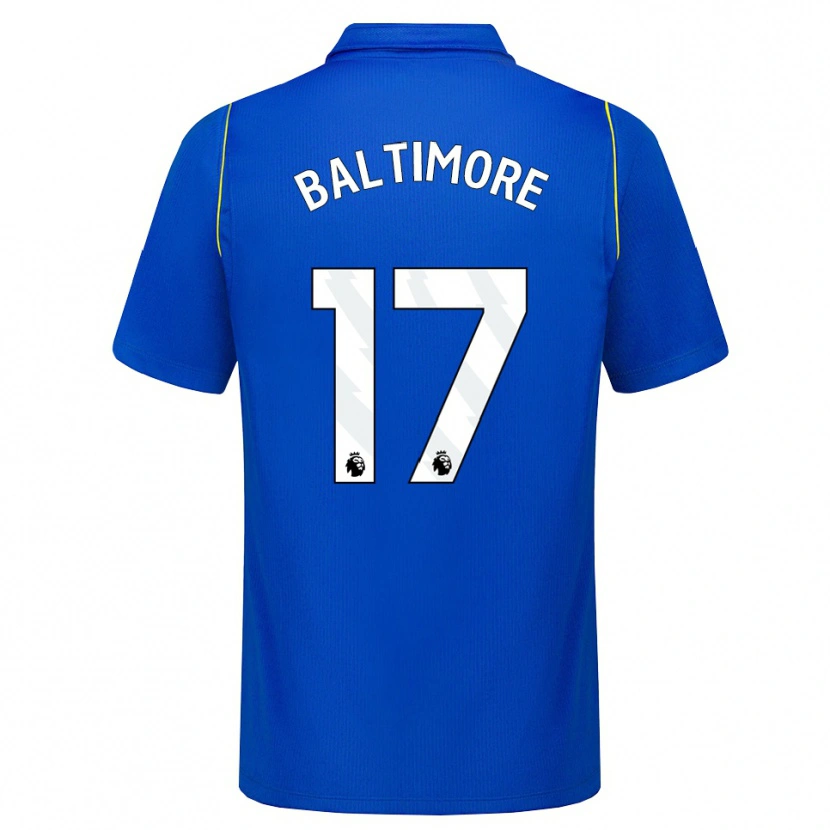 Danxen Homme Maillot Sandy Baltimore #17 Bleu Jaune Tenues Domicile 2026/27 T-Shirt