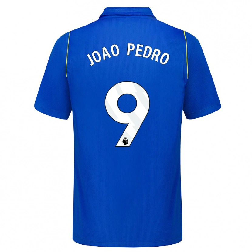 Danxen Homme Maillot João Pedro #9 Bleu Jaune Tenues Domicile 2026/27 T-Shirt