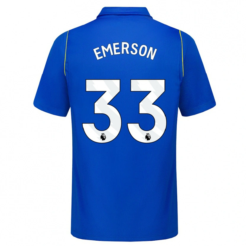 Danxen Homme Maillot Emerson #33 Bleu Jaune Tenues Domicile 2026/27 T-Shirt