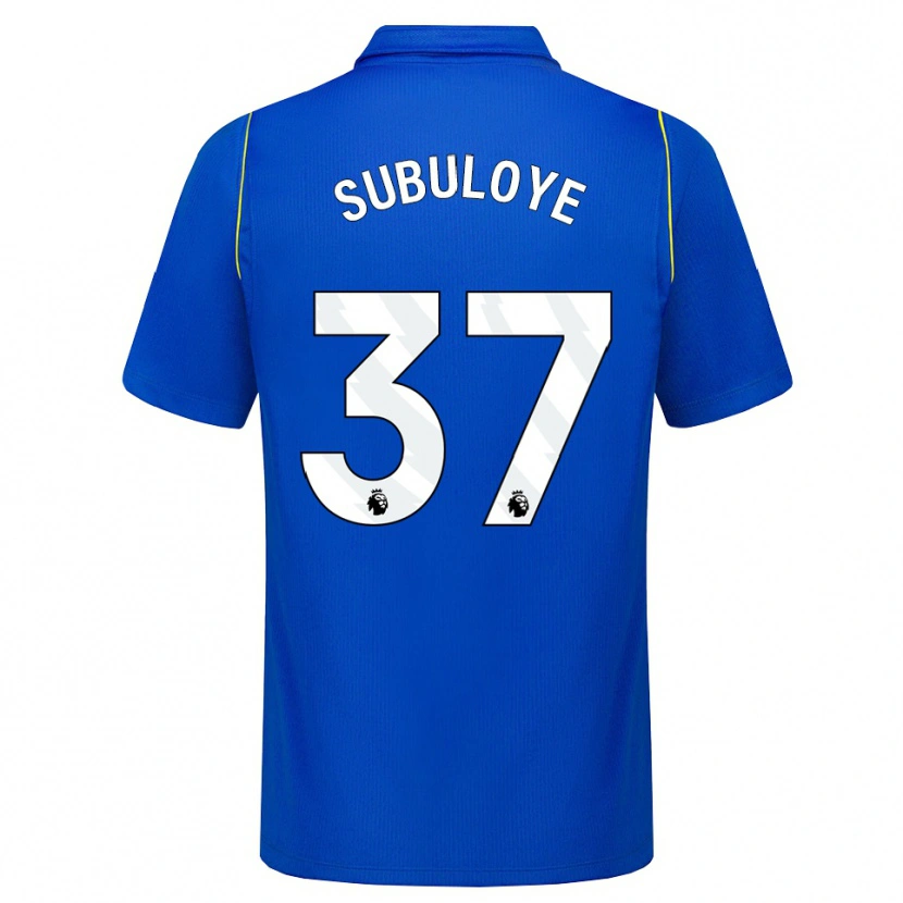 Danxen Homme Maillot Olutayo Subuloye #37 Bleu Jaune Tenues Domicile 2026/27 T-Shirt