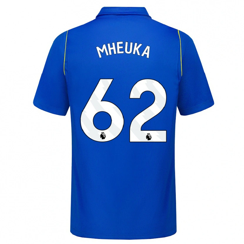 Danxen Homme Maillot Shumaira Mheuka #62 Bleu Jaune Tenues Domicile 2026/27 T-Shirt