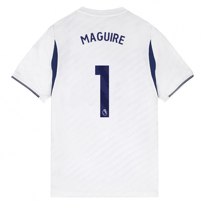 Danxen Homme Maillot Aaron Maguire #1 Blanc Rouge Violet Tenues Domicile 2026/27 T-Shirt