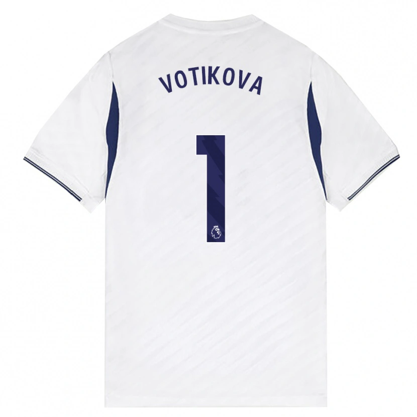 Danxen Homme Maillot Barbora Votíková #1 Blanc Rouge Violet Tenues Domicile 2026/27 T-Shirt