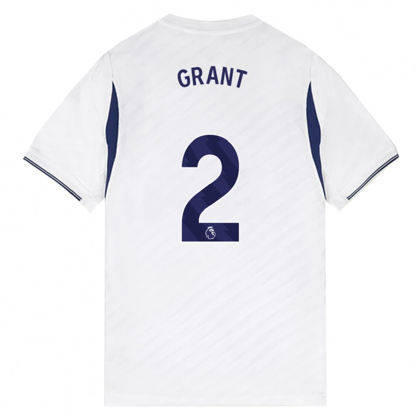 Danxen Homme Maillot Charlotte Grant #2 Blanc Rouge Violet Tenues Domicile 2026/27 T-Shirt