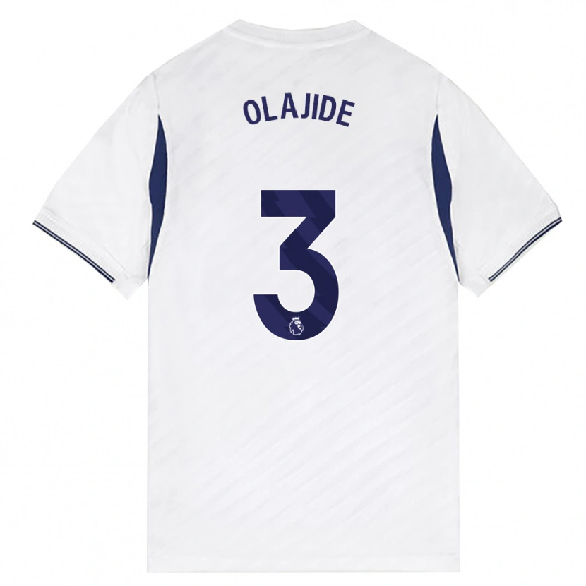 Danxen Homme Maillot Solomon Olajide #3 Blanc Rouge Violet Tenues Domicile 2026/27 T-Shirt