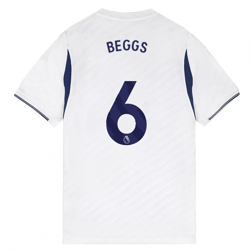 Danxen Homme Maillot Jamel Beggs #6 Blanc Rouge Violet Tenues Domicile 2026/27 T-Shirt