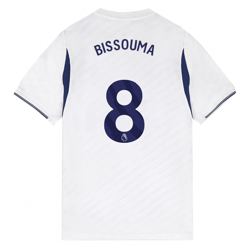Danxen Homme Maillot Yves Bissouma #8 Blanc Rouge Violet Tenues Domicile 2026/27 T-Shirt