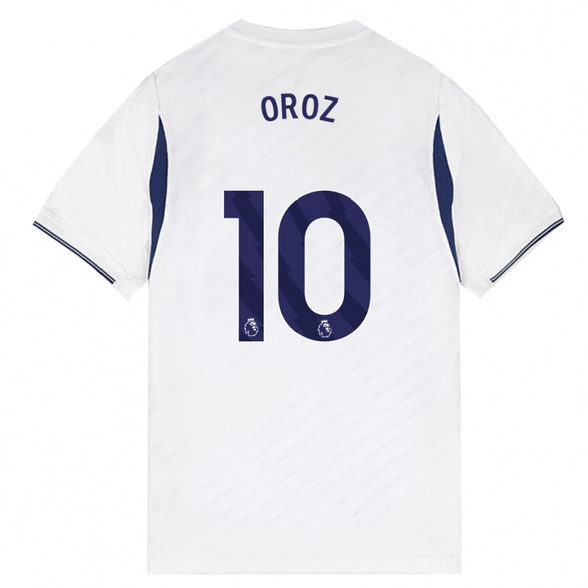 Danxen Homme Maillot Maite Oroz #10 Blanc Rouge Violet Tenues Domicile 2026/27 T-Shirt
