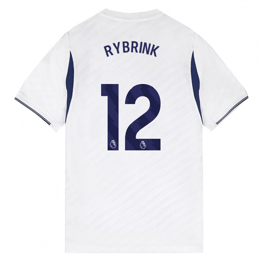 Danxen Homme Maillot Josefine Rybrink #12 Blanc Rouge Violet Tenues Domicile 2026/27 T-Shirt