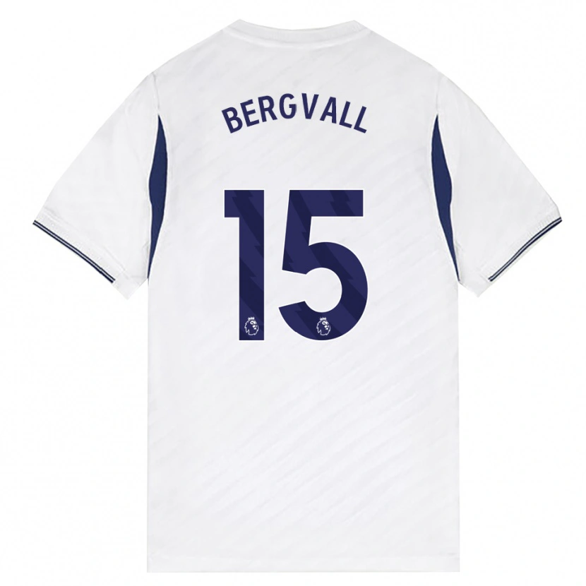 Danxen Homme Maillot Lucas Bergvall #15 Blanc Rouge Violet Tenues Domicile 2026/27 T-Shirt