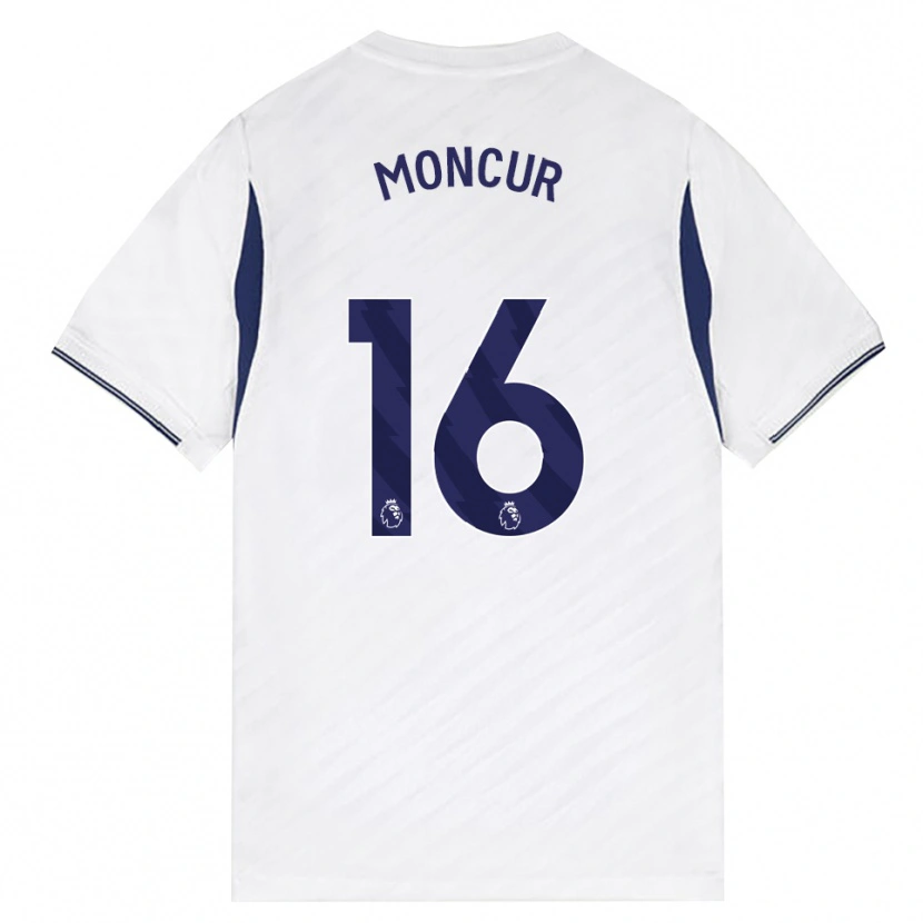 Danxen Homme Maillot Ronny Moncur #16 Blanc Rouge Violet Tenues Domicile 2026/27 T-Shirt