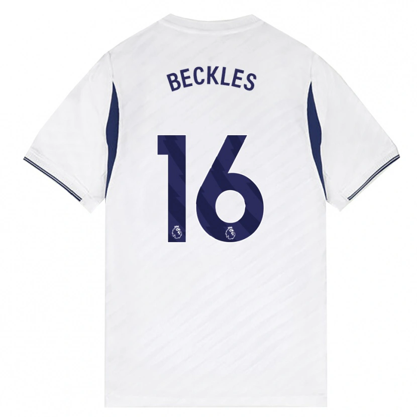 Danxen Homme Maillot Zion Beckles #16 Blanc Rouge Violet Tenues Domicile 2026/27 T-Shirt