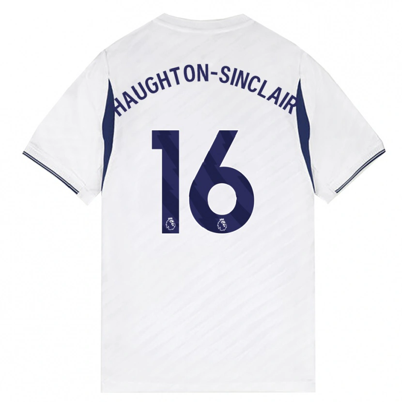 Danxen Homme Maillot Ashiah Haughton-Sinclair #16 Blanc Rouge Violet Tenues Domicile 2026/27 T-Shirt