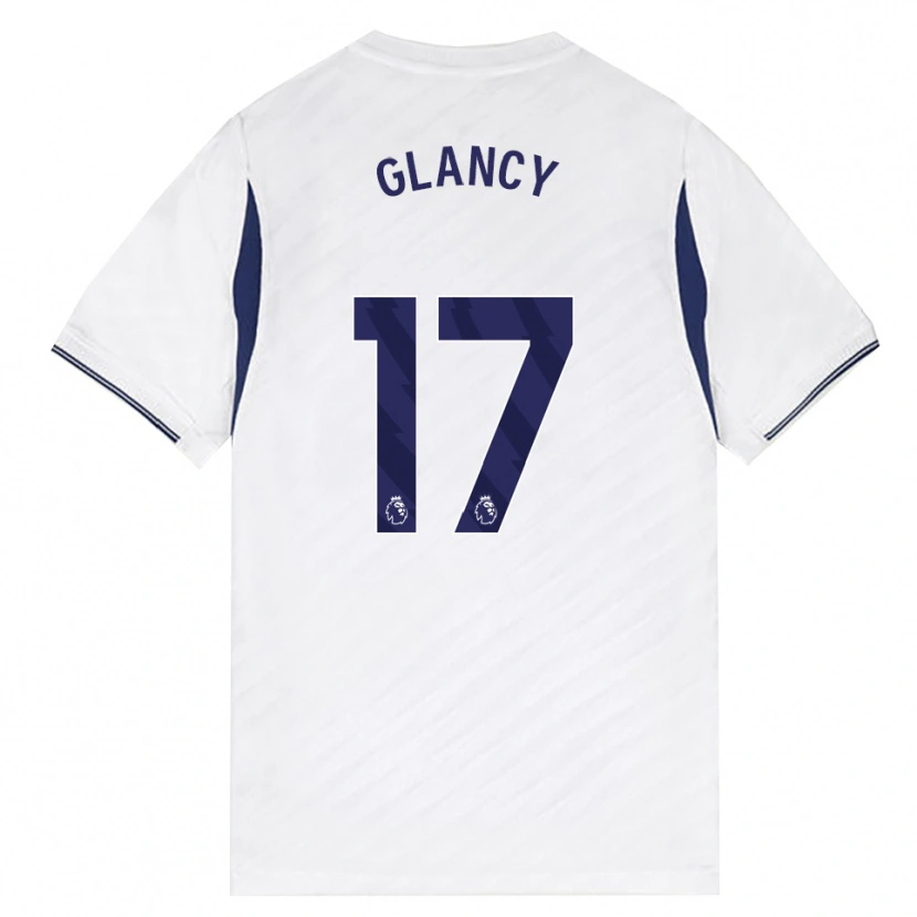 Danxen Homme Maillot Conall Glancy #17 Blanc Rouge Violet Tenues Domicile 2026/27 T-Shirt
