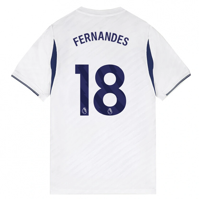 Danxen Homme Maillot Mateus Fernandes #18 Blanc Rouge Violet Tenues Domicile 2026/27 T-Shirt
