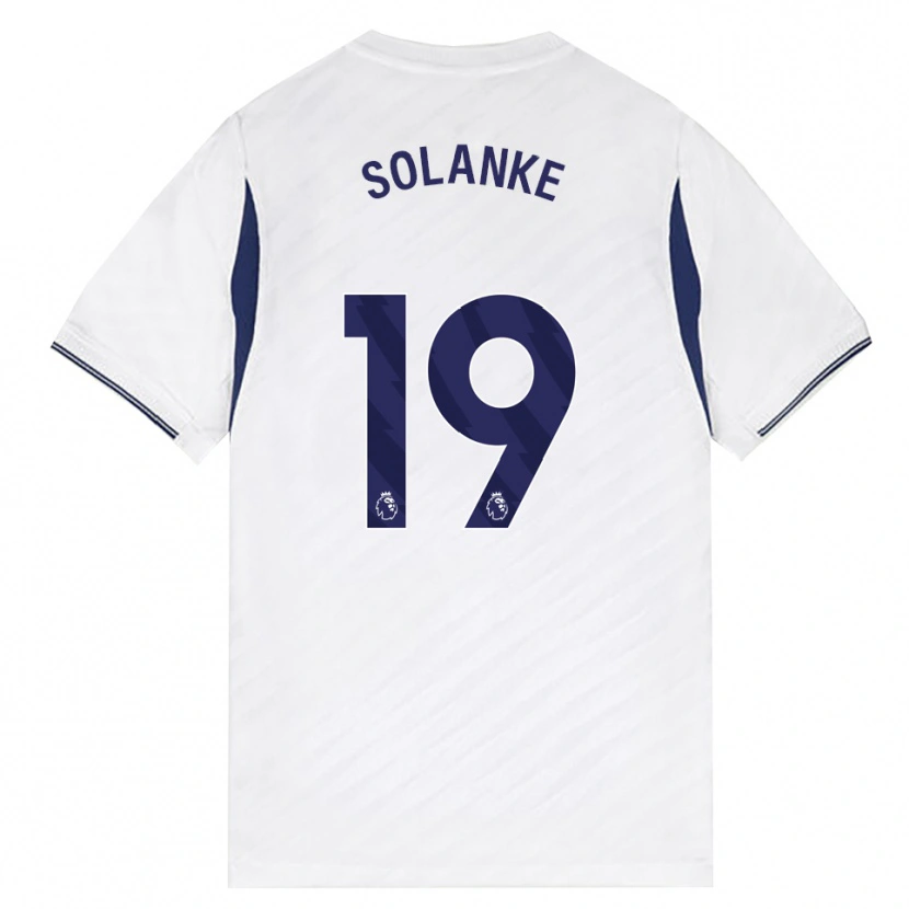 Danxen Homme Maillot Dominic Solanke #19 Blanc Rouge Violet Tenues Domicile 2026/27 T-Shirt