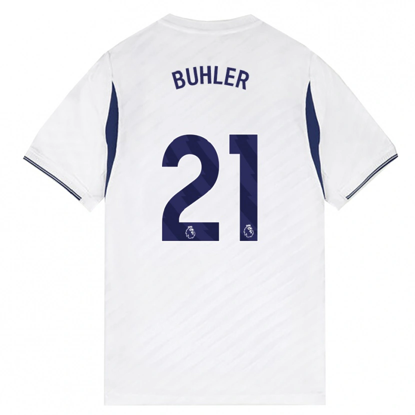 Danxen Homme Maillot Luana Bühler #21 Blanc Rouge Violet Tenues Domicile 2026/27 T-Shirt