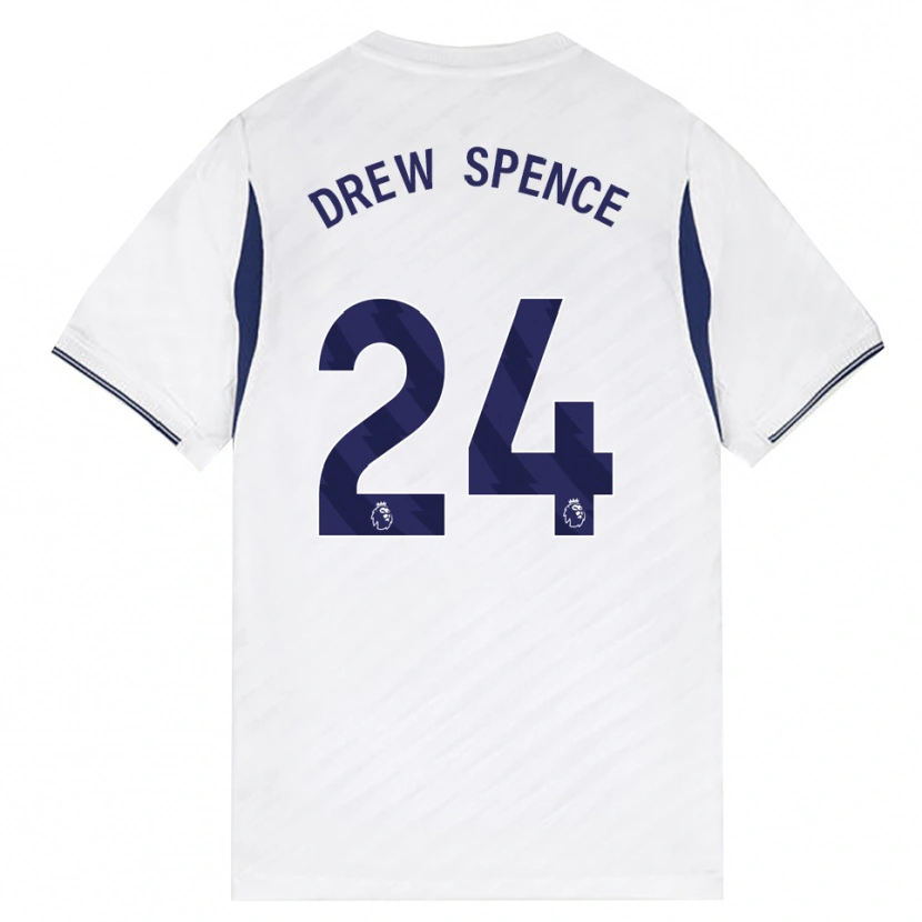 Danxen Homme Maillot Drew Spence #24 Blanc Rouge Violet Tenues Domicile 2026/27 T-Shirt