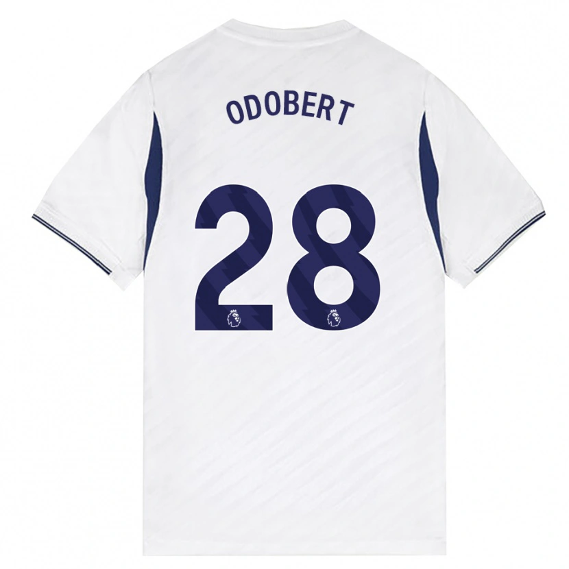 Danxen Homme Maillot Wilson Odobert #28 Blanc Rouge Violet Tenues Domicile 2026/27 T-Shirt