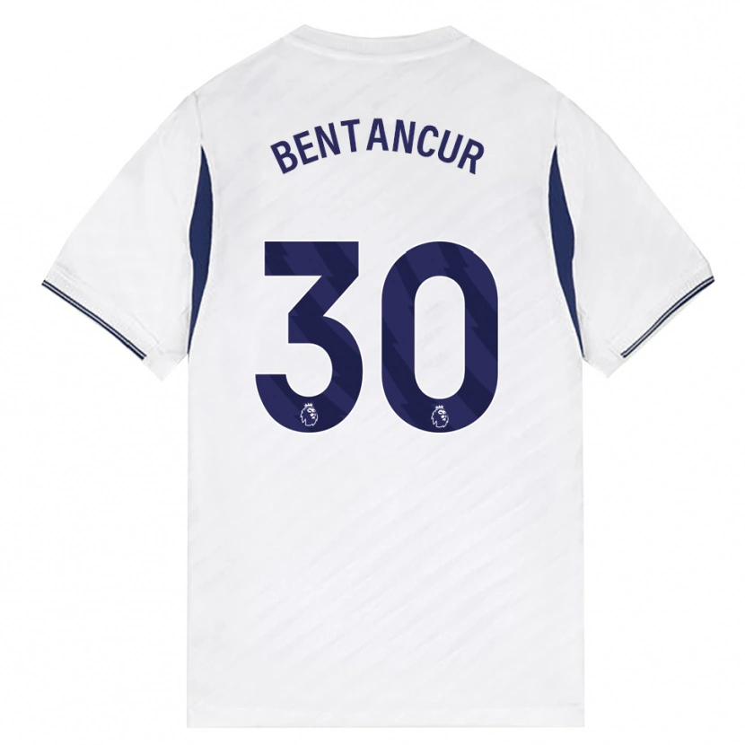 Danxen Homme Maillot Rodrigo Bentancur #30 Blanc Rouge Violet Tenues Domicile 2026/27 T-Shirt