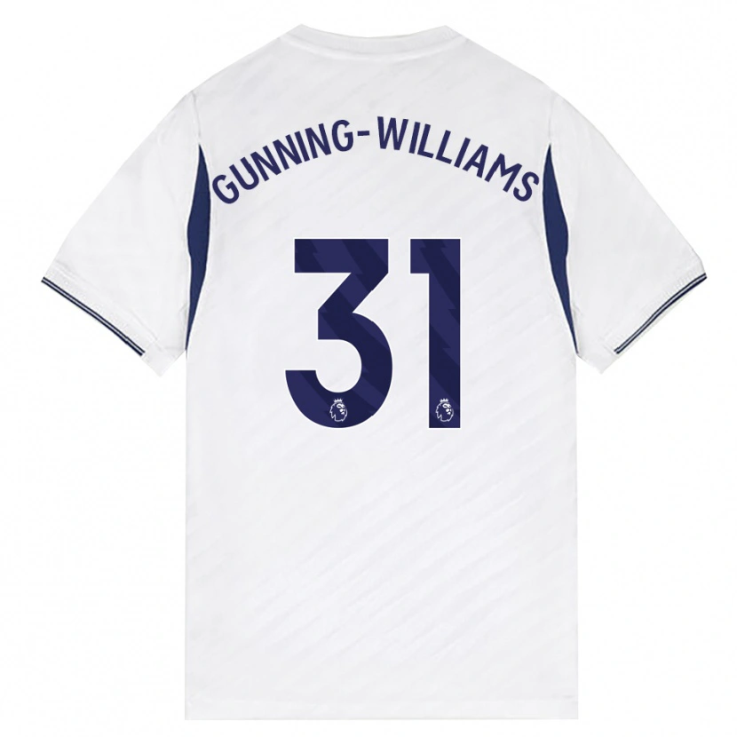Danxen Homme Maillot Lenna Gunning-Williams #31 Blanc Rouge Violet Tenues Domicile 2026/27 T-Shirt