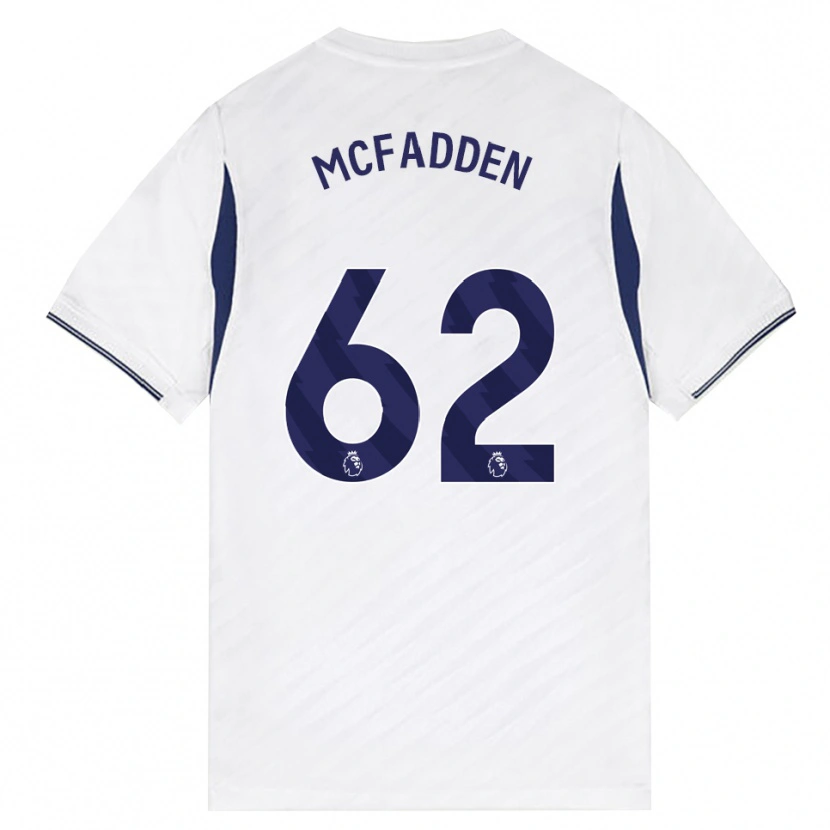 Danxen Homme Maillot Max Mcfadden #62 Blanc Rouge Violet Tenues Domicile 2026/27 T-Shirt