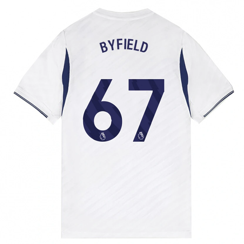 Danxen Homme Maillot Jun'ai Byfield #67 Blanc Rouge Violet Tenues Domicile 2026/27 T-Shirt