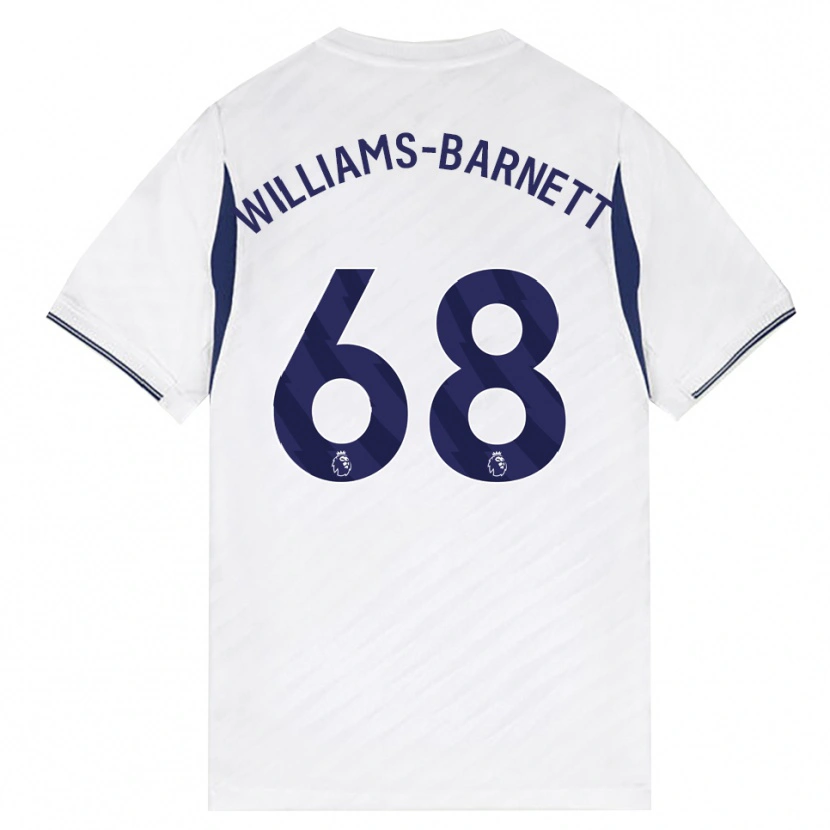Danxen Homme Maillot Luca Williams-Barnett #68 Blanc Rouge Violet Tenues Domicile 2026/27 T-Shirt