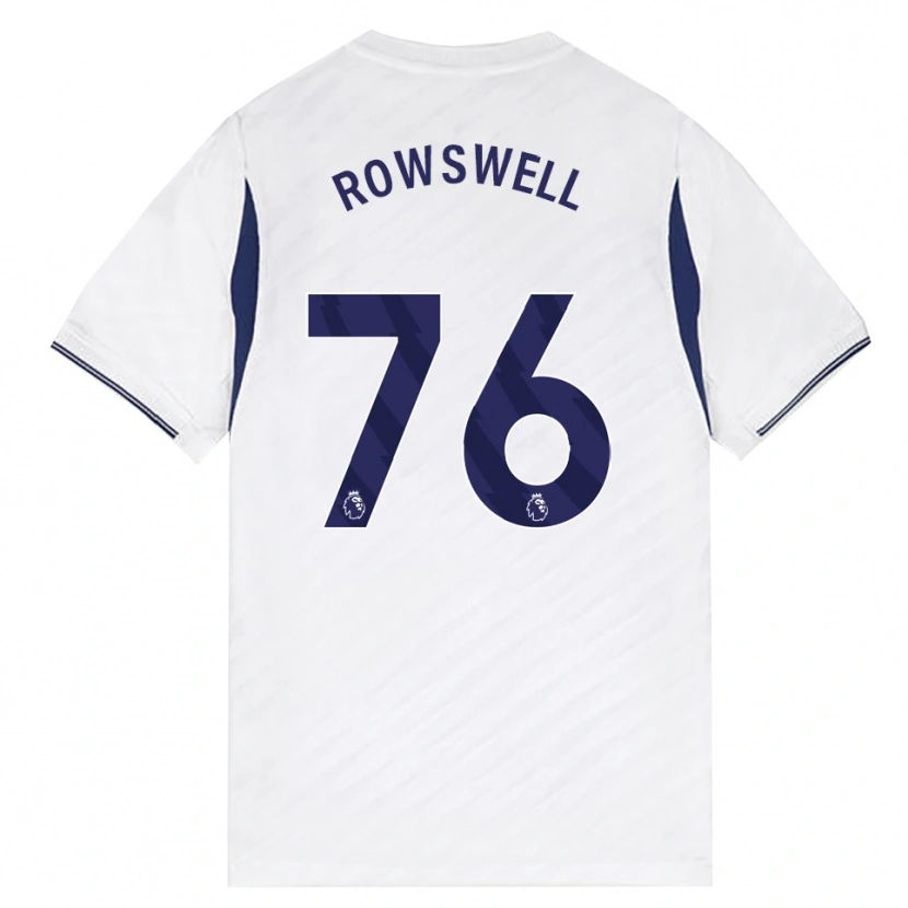 Danxen Homme Maillot James Rowswell #76 Blanc Rouge Violet Tenues Domicile 2026/27 T-Shirt