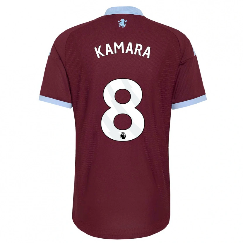 Danxen Homme Maillot Boubacar Kamara #8 Cornflowerblue Bourgogne Tenues Domicile 2026/27 T-Shirt