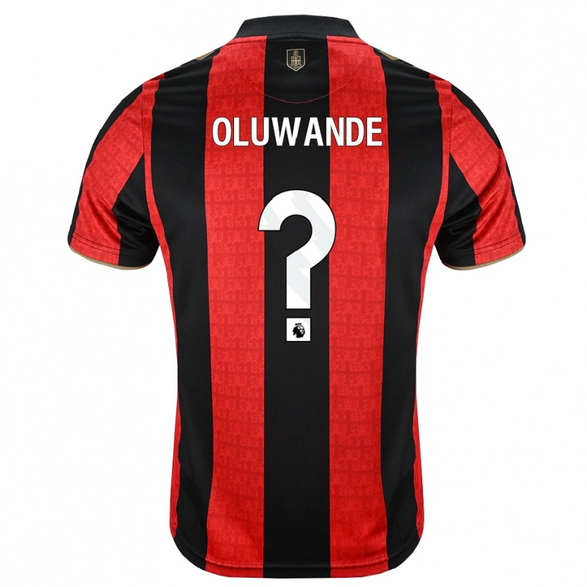 Danxen Homme Maillot Adrian Oluwande #0 Goldenrod Rouge Noir Tenues Domicile 2026/27 T-Shirt