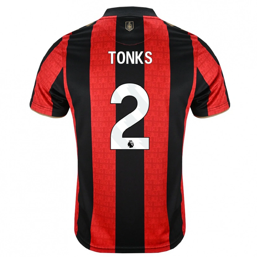 Danxen Homme Maillot Finn Tonks #2 Goldenrod Rouge Noir Tenues Domicile 2026/27 T-Shirt