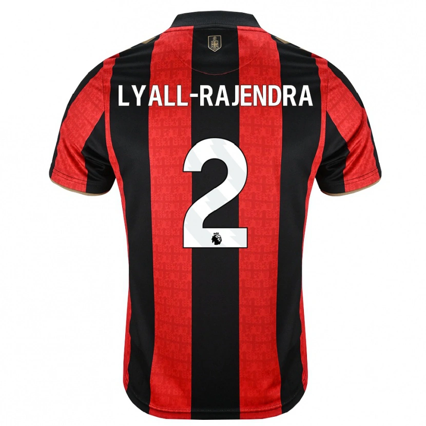 Danxen Homme Maillot Max Lyall-Rajendra #2 Goldenrod Rouge Noir Tenues Domicile 2026/27 T-Shirt