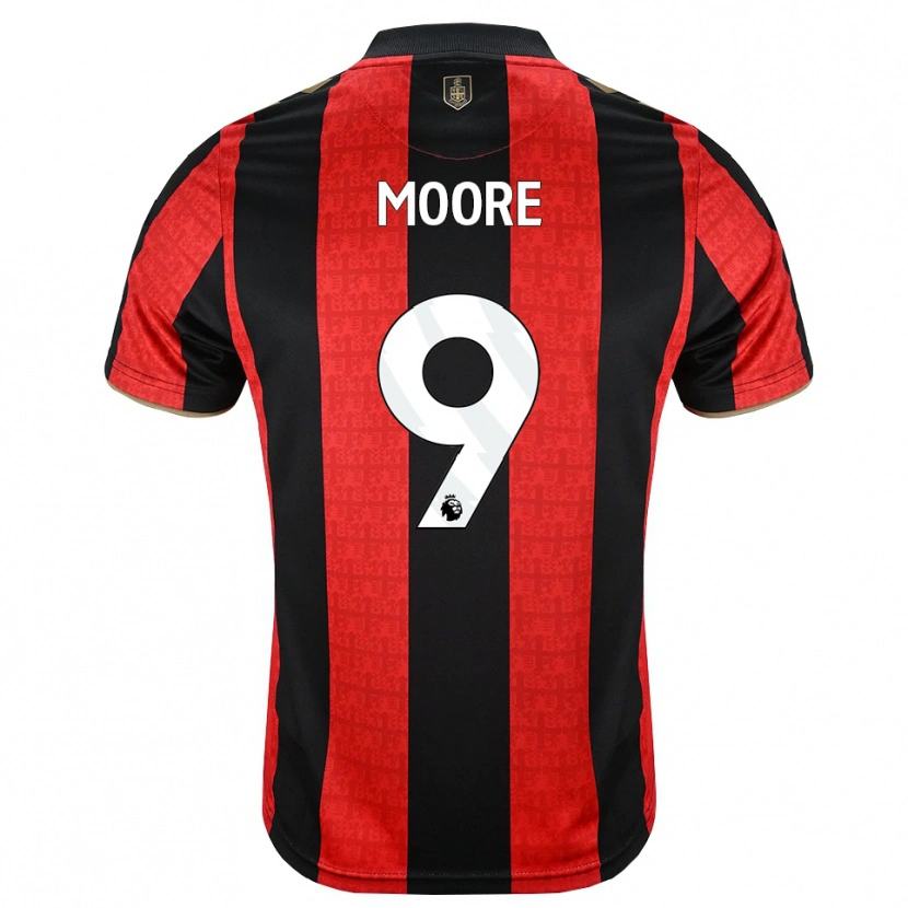 Danxen Homme Maillot Kobel Moore #9 Goldenrod Rouge Noir Tenues Domicile 2026/27 T-Shirt
