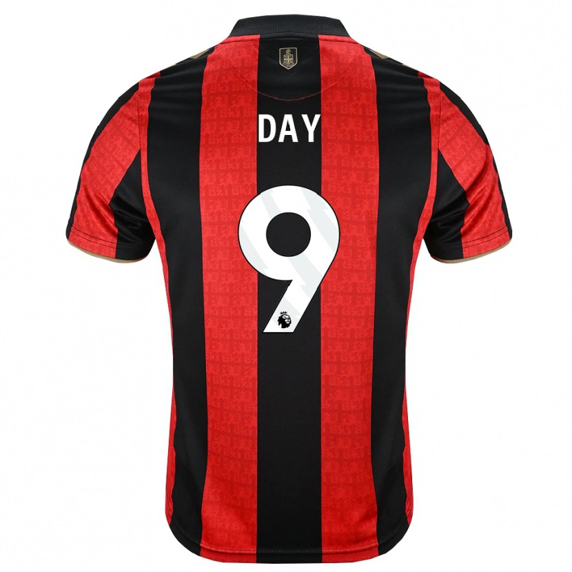 Danxen Homme Maillot Jonny Day #9 Goldenrod Rouge Noir Tenues Domicile 2026/27 T-Shirt