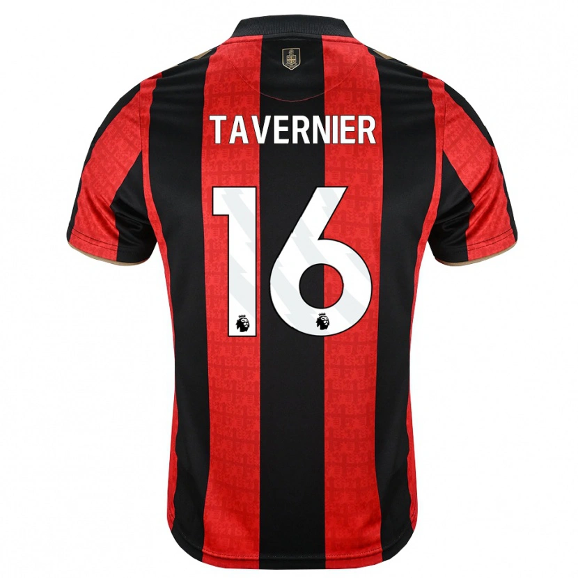 Danxen Homme Maillot Marcus Tavernier #16 Goldenrod Rouge Noir Tenues Domicile 2026/27 T-Shirt