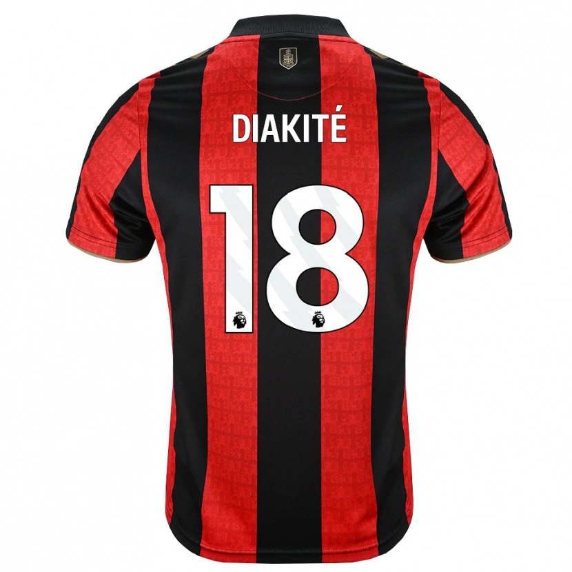 Danxen Homme Maillot Bafodé Diakité #18 Goldenrod Rouge Noir Tenues Domicile 2026/27 T-Shirt