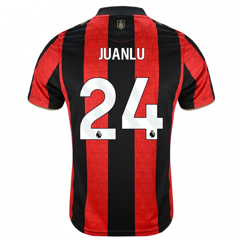 Danxen Homme Maillot Juanlu Sánchez #24 Goldenrod Rouge Noir Tenues Domicile 2026/27 T-Shirt