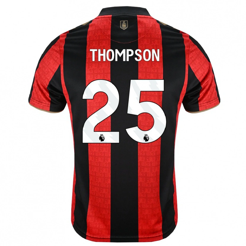 Danxen Homme Maillot Kenni Thompson #25 Goldenrod Rouge Noir Tenues Domicile 2026/27 T-Shirt