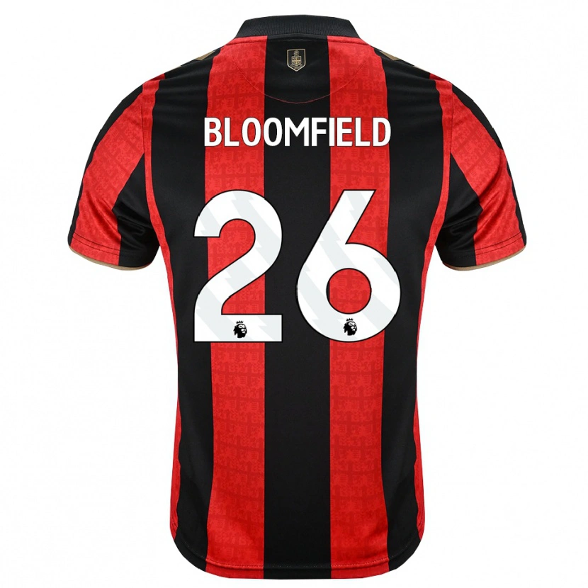 Danxen Homme Maillot Erin Bloomfield #26 Goldenrod Rouge Noir Tenues Domicile 2026/27 T-Shirt
