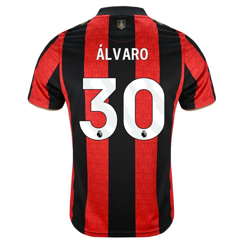 Danxen Homme Maillot Álvaro Rodríguez #30 Goldenrod Rouge Noir Tenues Domicile 2026/27 T-Shirt