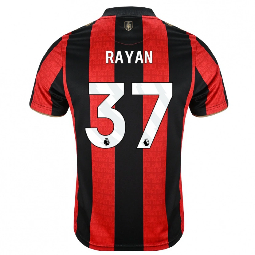 Danxen Homme Maillot Rayan Vitor Simplício Rocha #37 Goldenrod Rouge Noir Tenues Domicile 2026/27 T-Shirt