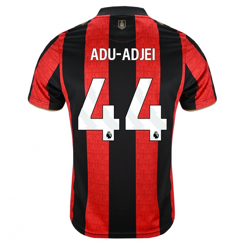 Danxen Homme Maillot Daniel Adu-Adjei #44 Goldenrod Rouge Noir Tenues Domicile 2026/27 T-Shirt