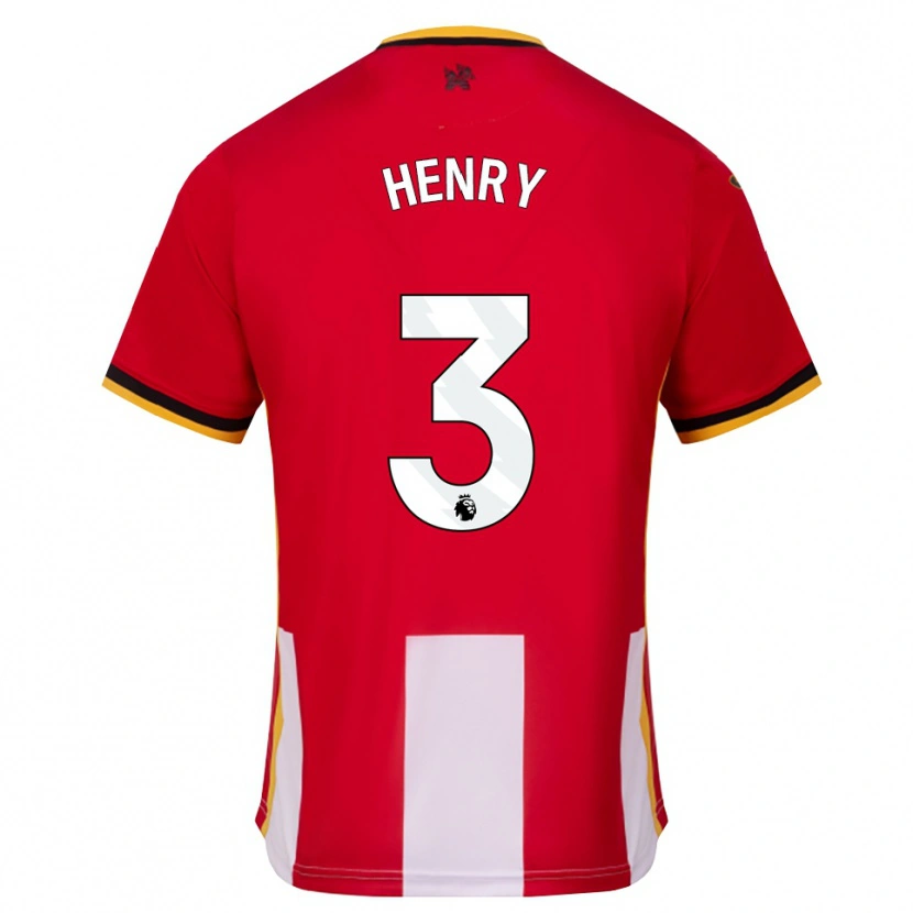 Danxen Homme Maillot Rico Henry #3 Jaune Noir Rouge Tenues Domicile 2026/27 T-Shirt